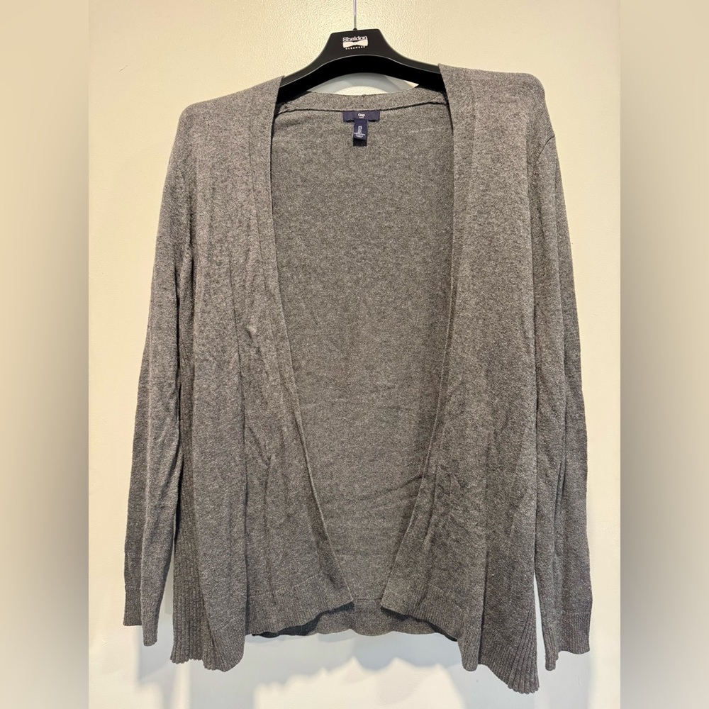 Gap Open-Front Heather Gray Women's Cardigan